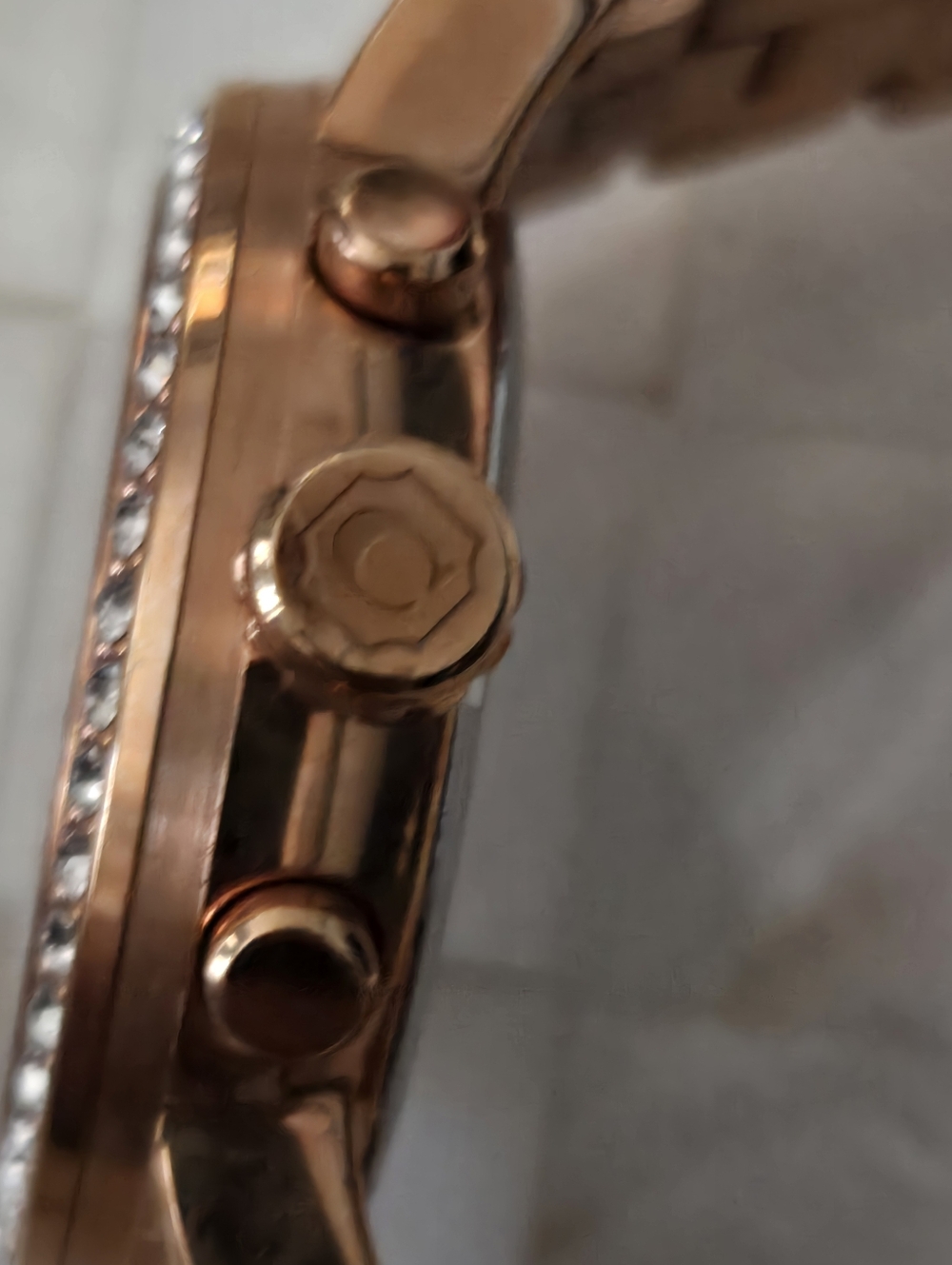 Coach Chelsea Rose Gold Chronograph Watch CA.75.7.34.0774S NWOT - Needs Battery - Picture 5 of 9